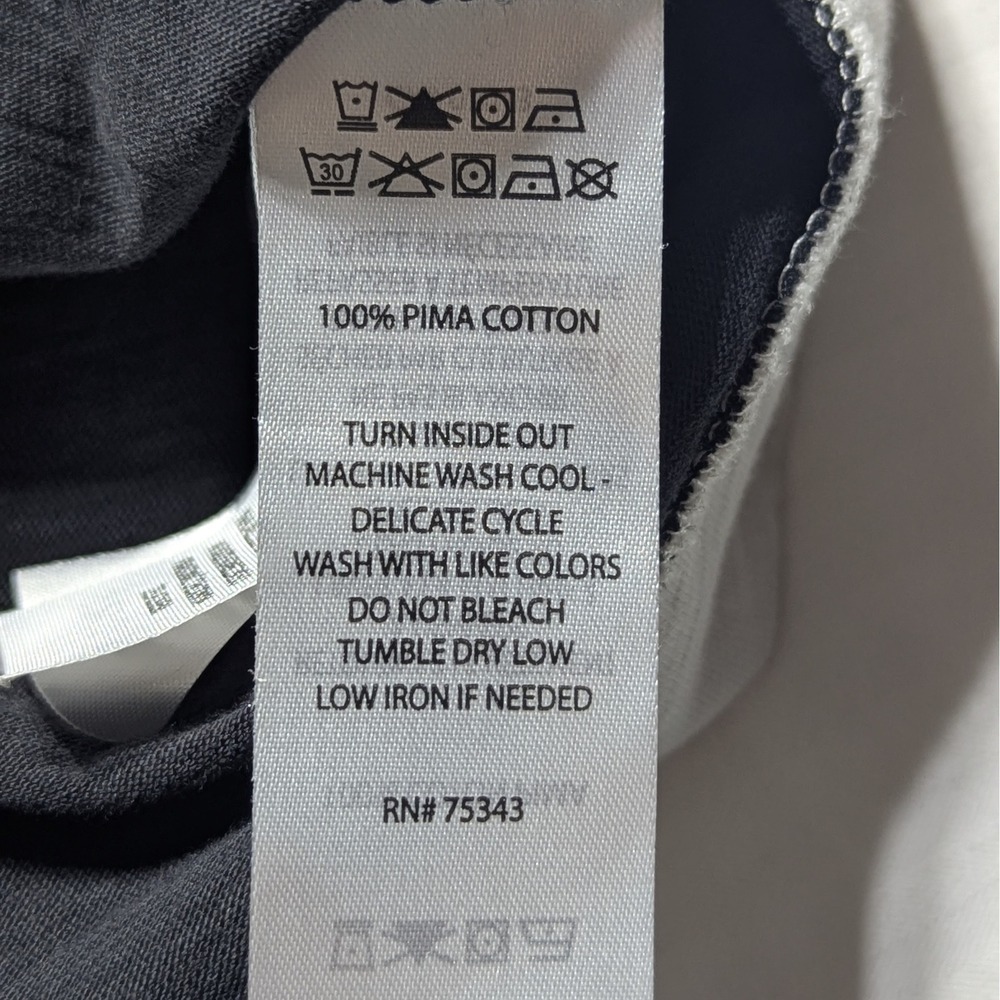 C&C California Pima Cotton Tee Layered Look Minimalist Y2K Capsule Top - Picture 4 of 6